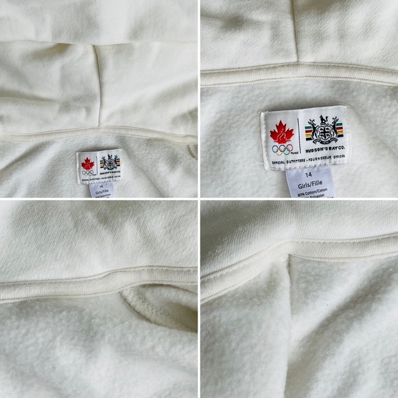 HBC Hudson’s Bay Co CANADA 2010 Winter Olympics Official Girls Cotton Hoodie - Picture 12 of 16